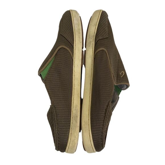 Olukai Nohea Mesh Olive Slip On Loafer Sneaker Shoes Size 11.5 - Picture 7 of 9